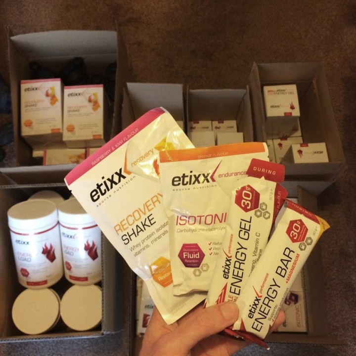So much Etixx products to help me train!